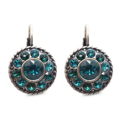 Ohrhänger Natalie mit Premium Crystal von Soul Collection in Emerald - Blue - Zircon