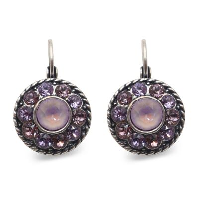 Orecchini Pendenti Natalie con Cristallo Premium della Collezione Soul in Light Amethyst - Violet - Lavender Delite