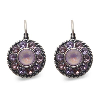 Drop Earrings Natalie with Premium Crystal from Soul Collection in Light Amethyst - Violet - Lavender Delite