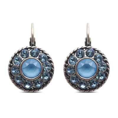 Pendientes colgantes Natalie con cristal de primera calidad de Soul Collection en aguamarina - Azul verano