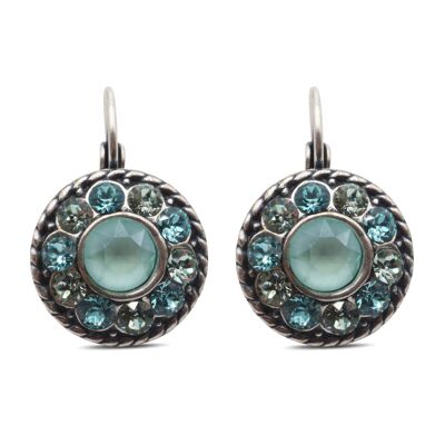 Drop Earrings Natalie with Premium Crystal from Soul Collection in Chrysolite - Light Turquoise - Mint Green
