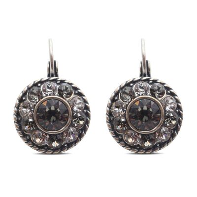 Drop Earrings Natalie with Premium Crystal from Soul Collection in Crystal - Black Diamond