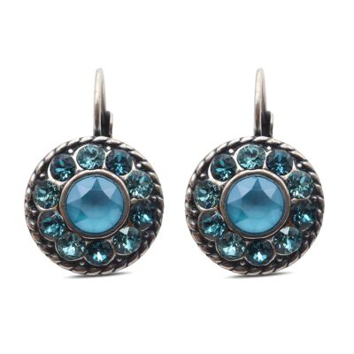 Drop Earrings Natalie with Premium Crystal from Soul Collection in Light Turquoise - Indicolite - Azure Blue