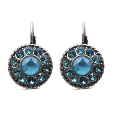 Pendientes colgantes Natalie con cristal de primera calidad de la colección Soul en turquesa claro - indicolita - azul celeste