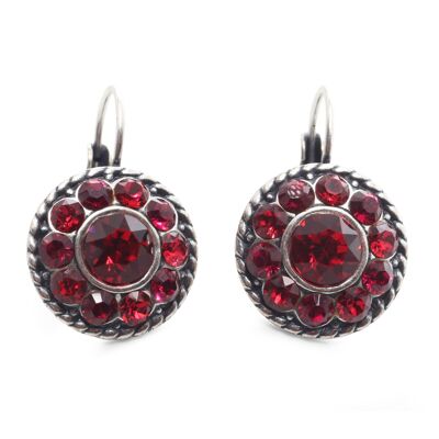 Ohrhänger Natalie mit Premium Crystal von Soul Collection in Scarlet - Ruby - Scarlet