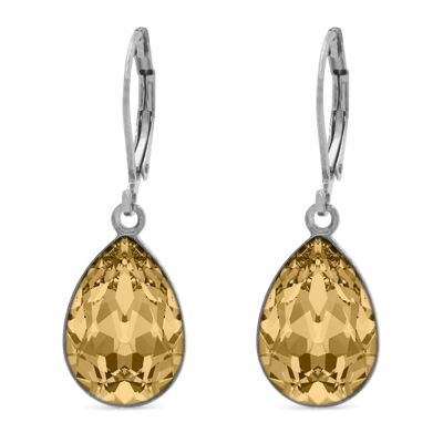 Trophelia Drop Earrings with Premium Crystal from Soul Collection in Light Colorado Topaz