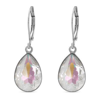 Boucles d'oreilles Pendantes Trophelia avec Cristal Premium de Soul Collection en Light Grey Delite