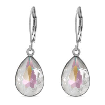 Drop Earrings Trophelia with Premium Crystal from Soul Collection in Light Gray Delite