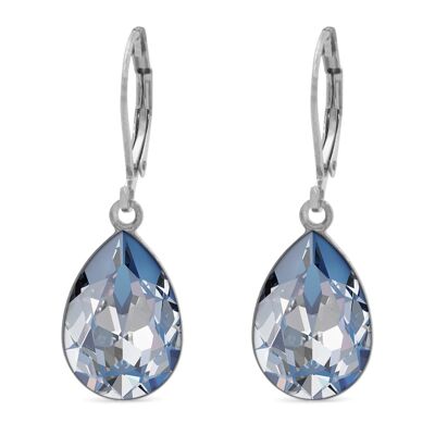 Drop Earrings Trophelia with Premium Crystal from Soul Collection in Ocean Delite