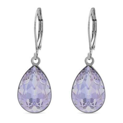 Boucles d'oreilles Pendantes Trophelia avec Cristal Premium de Soul Collection en Provence Lavande