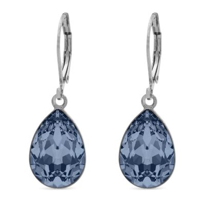 Drop Earrings Trophelia with Premium Crystal from Soul Collection in Denim Blue