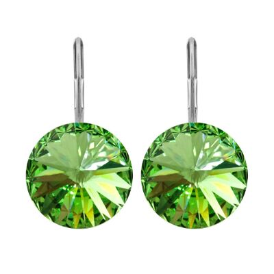 Drop Earrings Glamira with Premium Crystal from Soul Collection in Peridot