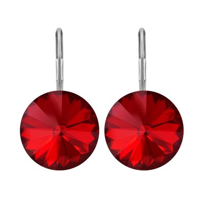 Drop Earrings Glamira with Premium Crystal from Soul Collection in Scarlet