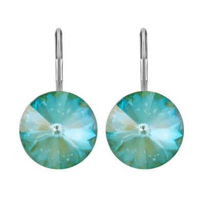 Drop Earrings Glamira with Premium Crystal from Soul Collection in Silky Sage Delite