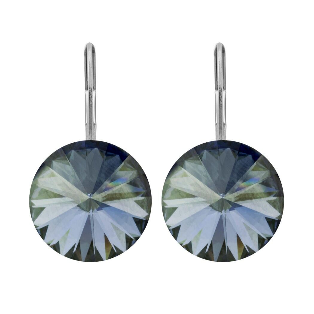 Earrings Glamira with Premium Crystal from Soul Collection in Silver Night