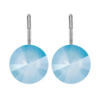 Boucles d'oreilles Glamira avec Premium Crystal de Soul Collection en Summer Blue