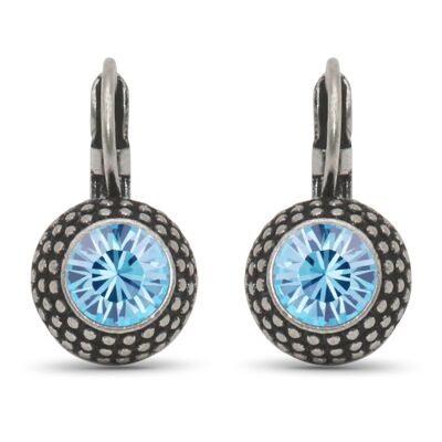 Pendientes colgantes LEA con cristal premium de Soul Collection en aguamarina