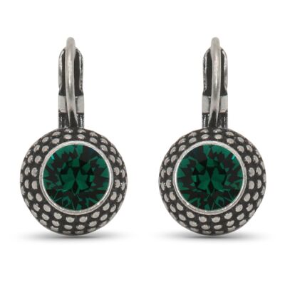 Drop earrings LEA with premium crystal from Soul Collection in emerald