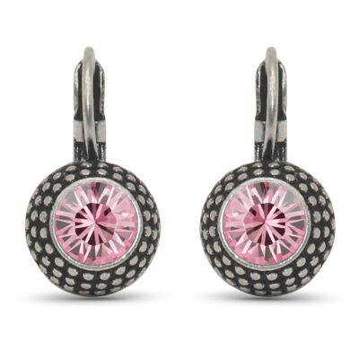 Boucles d'oreilles LEA avec Cristal Premium de Soul Collection en Light Rose