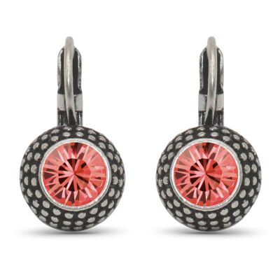 Pendientes LEA con Cristal Premium de Soul Collection en Padparadscha