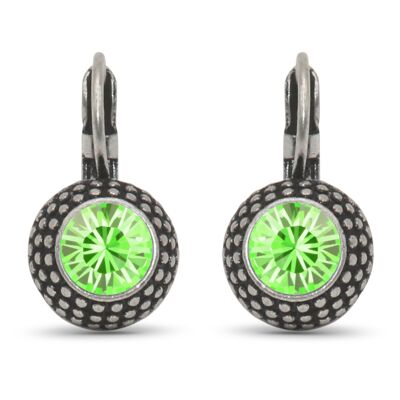 Drop earrings LEA with premium crystal from Soul Collection in peridot