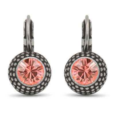 Boucles d'oreilles pendantes LEA avec cristal Premium de Soul Collection en Rose Peach