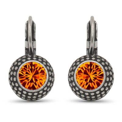 Pendientes colgantes LEA con cristal premium de Soul Collection en topacio