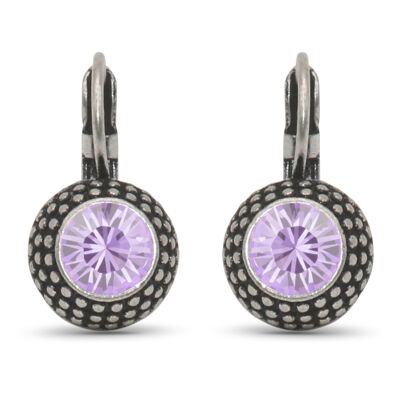 Boucles d'oreilles LEA avec cristal premium de Soul Collection en violet