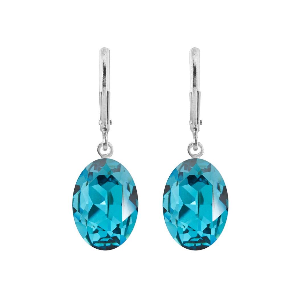 Lina earrings with Premium Crystal from Soul Collection in Indicolite