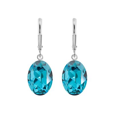 Lina earrings with Premium Crystal from Soul Collection in Indicolite