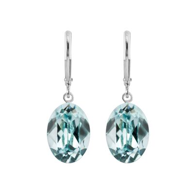 Boucles d'oreilles Lina avec cristal Premium de Soul Collection en Light Azore