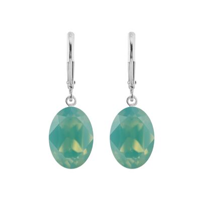 Lina drop earrings with Premium Crystal from Soul Collection in Pacific Opal