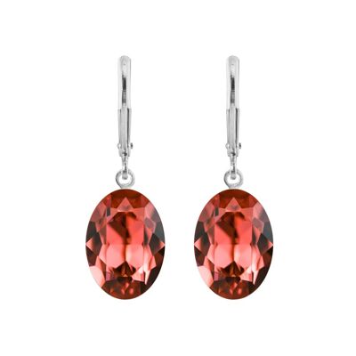 Earrings Lina with Premium Crystal from Soul Collection in Padparadscha