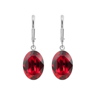 Lina earrings with Premium Crystal from Soul Collection in Scarlet