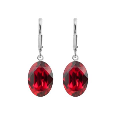 Orecchini Lina con Cristallo Premium della Collezione Soul in Scarlet