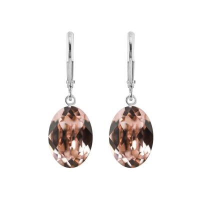 Pendientes Lina con cristal premium de Soul Collection en rosa vintage