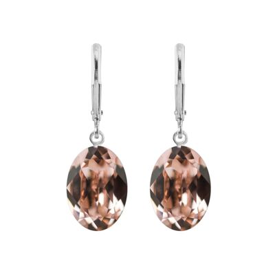 Lina earrings with premium crystal from Soul Collection in vintage rose