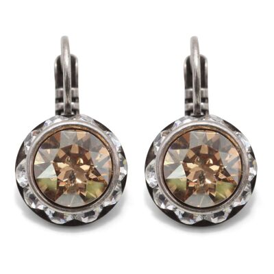 Boucles d'oreilles Pendantes Melina avec Cristal Premium de Soul Collection en Cristal Golden Shadow - Golden Shadow