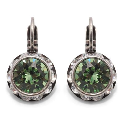 Drop Earrings Melina with Premium Crystal from Soul Collection in Peridot