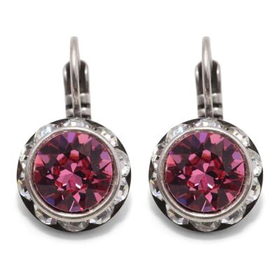 Pendientes Melina con cristal premium de Soul Collection en rosa