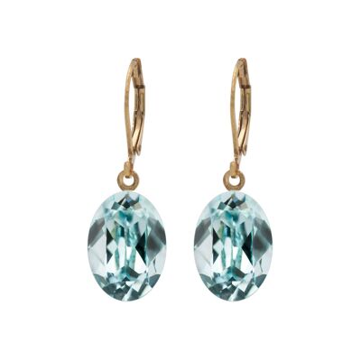 Earrings Lina gold-plated with Premium Crystal from Soul Collection in Light Azore