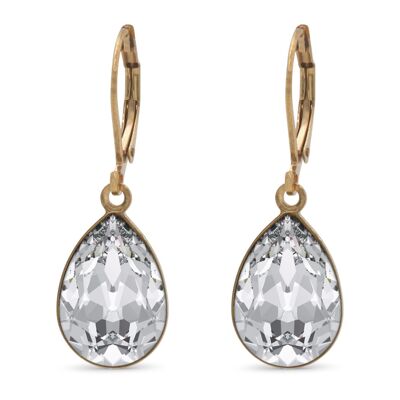 Earrings Trophelia gold-plated with Premium Crystal from Soul Collection in Crystal