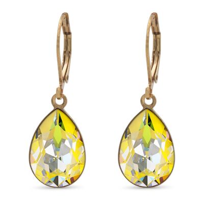 Earrings Trophelia gold-plated with Premium Crystal from Soul Collection in Sunshine Delite