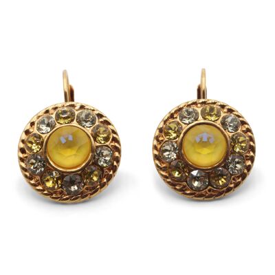 Pendientes Natalie bañados en oro con Cristal Premium de Soul Collection en Sunshine Delite