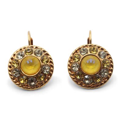 Earrings Natalie gold-plated with Premium Crystal from Soul Collection in Sunshine Delite