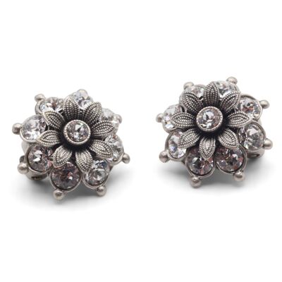 Ear Clip Blossom Flavia with Premium Crystal from Soul Collection in Crystal