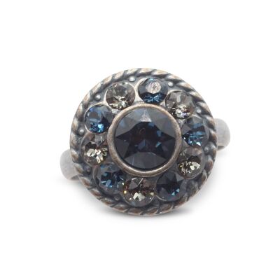 Ring Natalie with Premium Crystal from Soul Collection in Blue Diamond - Montana