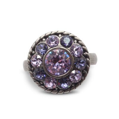 Anello Natalie con Cristallo Premium della Collezione Soul in Tanzanite - Viola