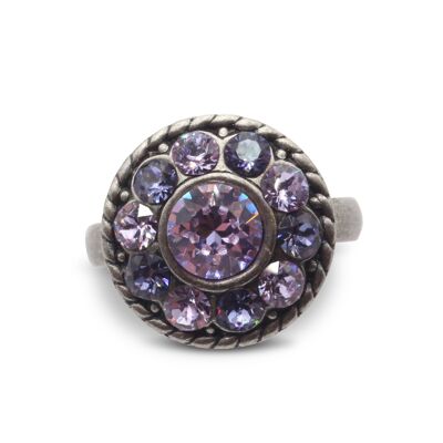 Ring Natalie with Premium Crystal from Soul Collection in Tanzanite - Violet