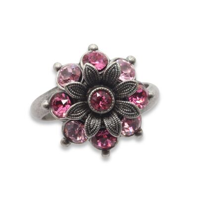 Bague Bloom Flavia avec Cristal Premium de Soul Collection en Rose Mix